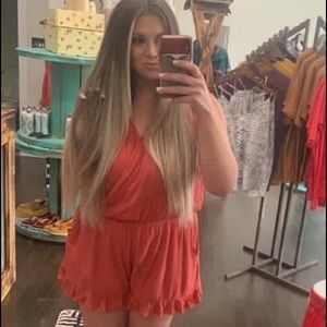 Coral Romper fits 10/12
